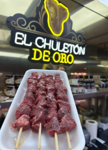 Brochetas de solomillo de ternera