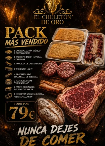 Pack de los productos más vendidos en la tienda